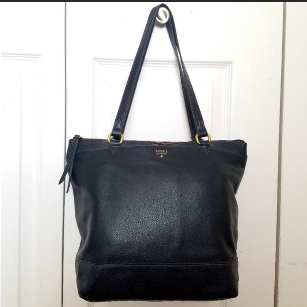 Fossil Leather Tote